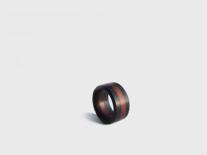 Padauk-ebony ring