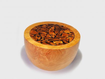 Pear and burl wood box