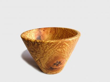 spalted conical bowl