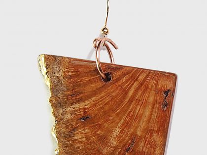 Burl pendant earrings R01