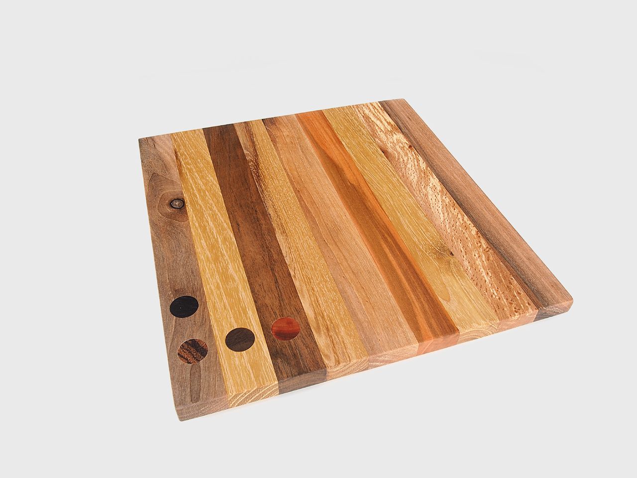 Vassoio Tagliere Quadro Con Pois