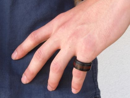 Padauk-ebony ring