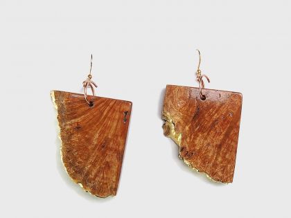 Burl pendant earrings R01