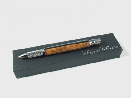 Skipper wood pen in ebony and thuya burl