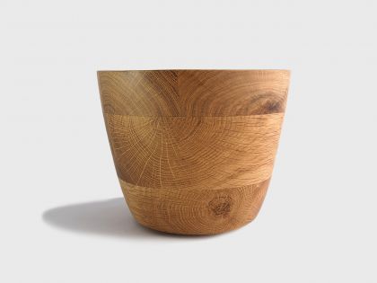Segmented oak vase S2